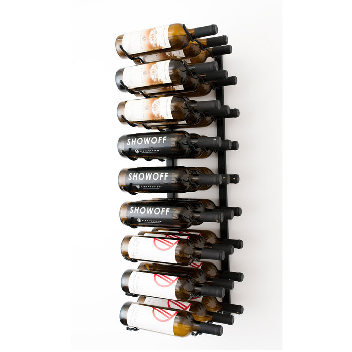 W Series 3ft Wall Mounted Wine Rack (27 bottles - Triple Depth)