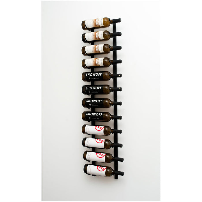 W Series 4ft Wall Mounted Wine Rack (12 bottles - Single Depth)