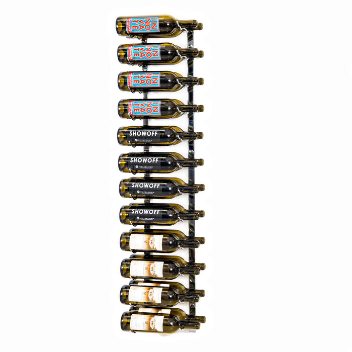 W Series 4ft Wall Mounted Wine Rack (24 bottles - Double Depth)