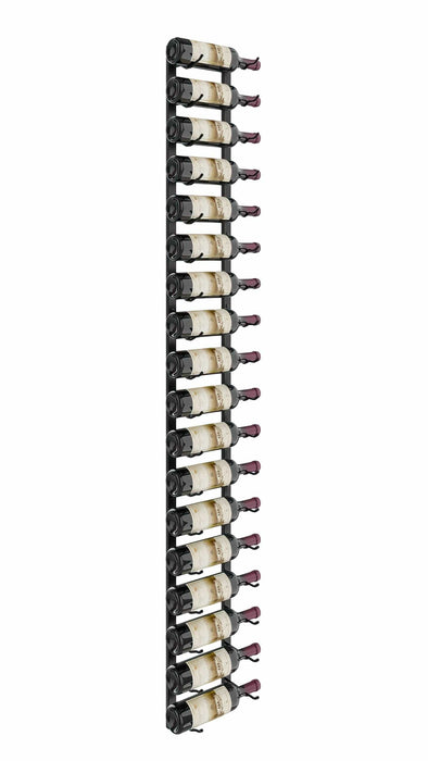 W Series 6ft Wall Mounted Wine Rack (18 bottles - Single Depth)