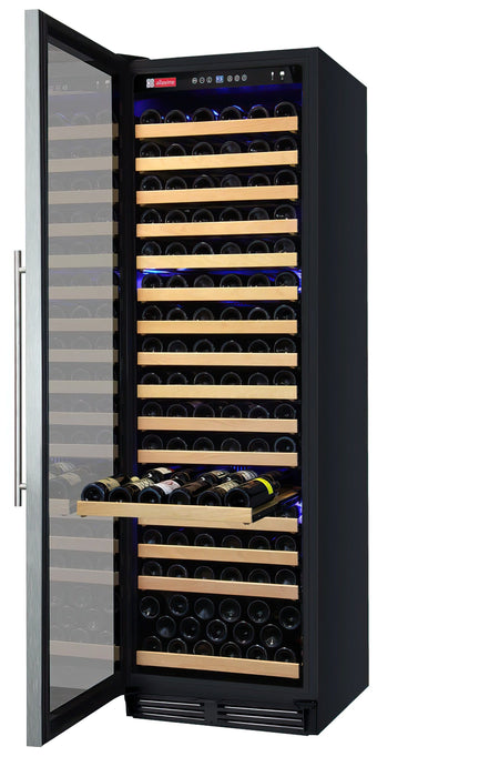 24" Wide FlexCount Classic II Tru-Vino 174 Bottle Single Zone Stainless Steel Left Hinge Wine Refrigerator