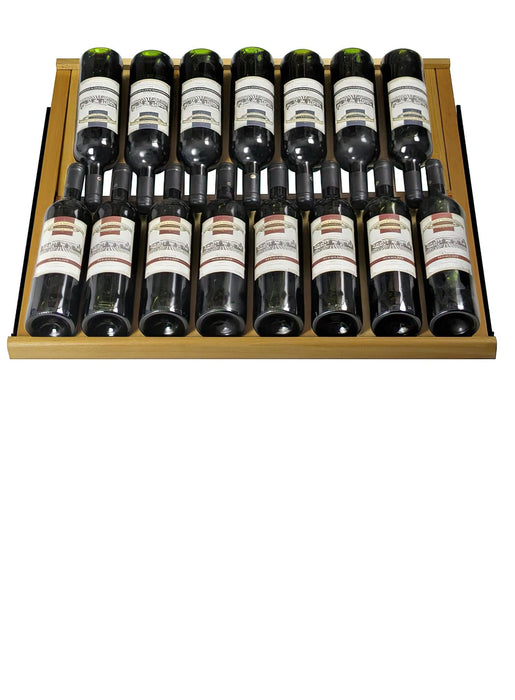 32" Wide Vite II Tru-Vino 277 Bottle Single Zone Stainless Steel Right Hinge Wine Refrigerator