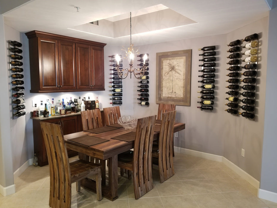 W Series 4ft Wall Mounted Wine Rack (36 bottles - Triple Depth)