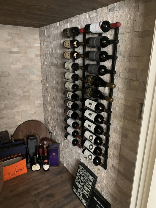 W Series 4ft Wall Mounted Wine Rack (24 bottles - Double Depth)