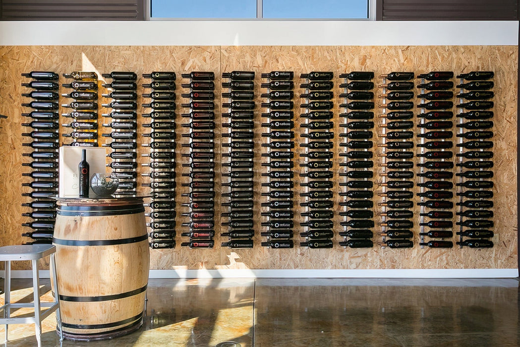 W Series 7ft Wall Mounted Wine Rack (21 bottles - Single Depth)