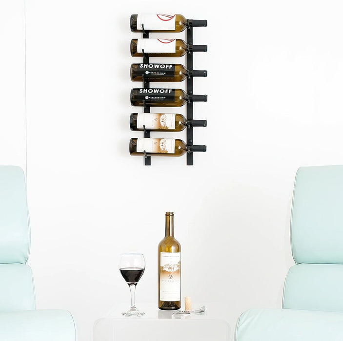W Series 2ft Wall Mounted Wine Rack (6 bottles - Single Depth)
