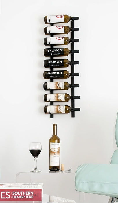W Series 3ft Wall Mounted Wine Rack (9 bottles - Single Depth)